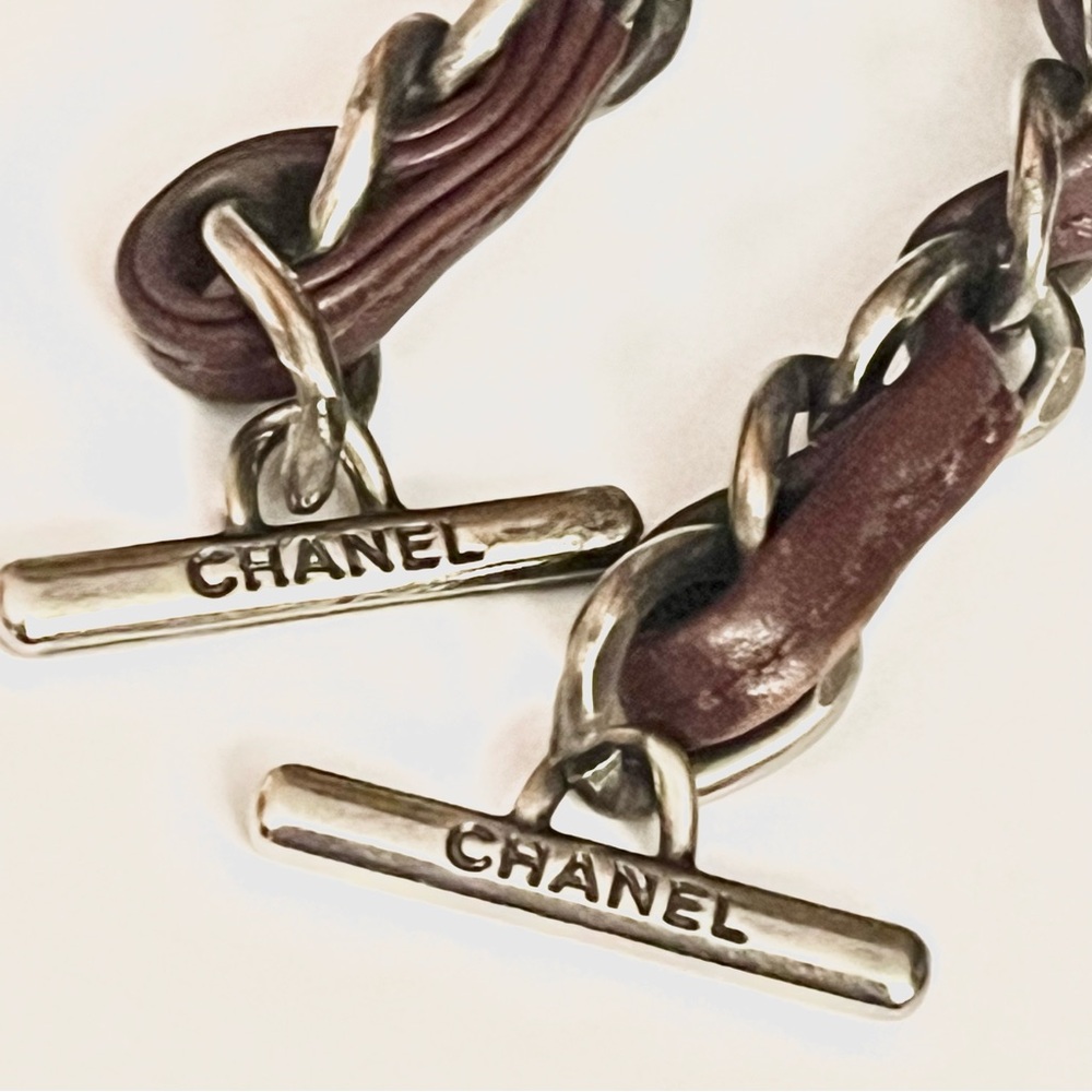 Chanel Toggle Leather Chain Replacement Strap - image 8